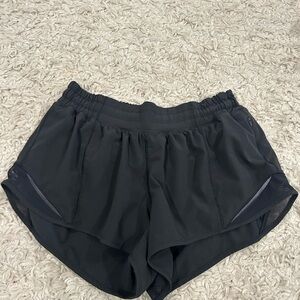 Lululemon Athletica Black Athletic Shorts with Reflective Trim